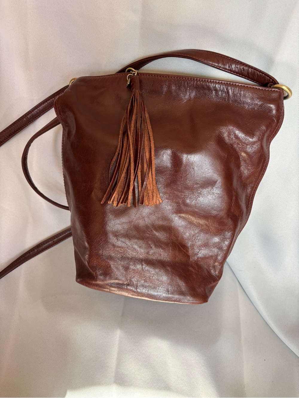HOBO Leather Crossbody Bag in Brown - Stylish Everyday Carry